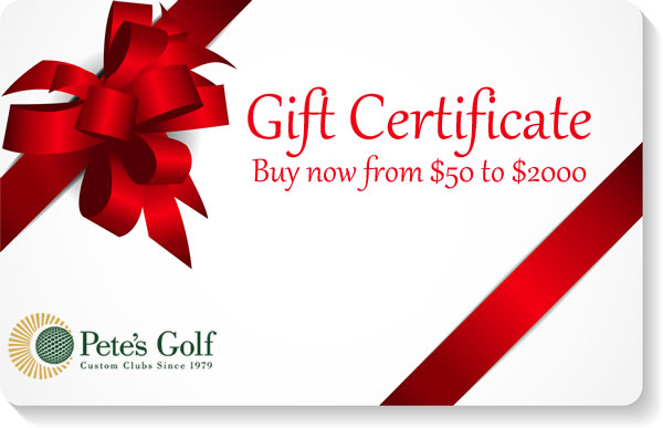 Pete's Golf Gift Certificate - Pete's Golf
